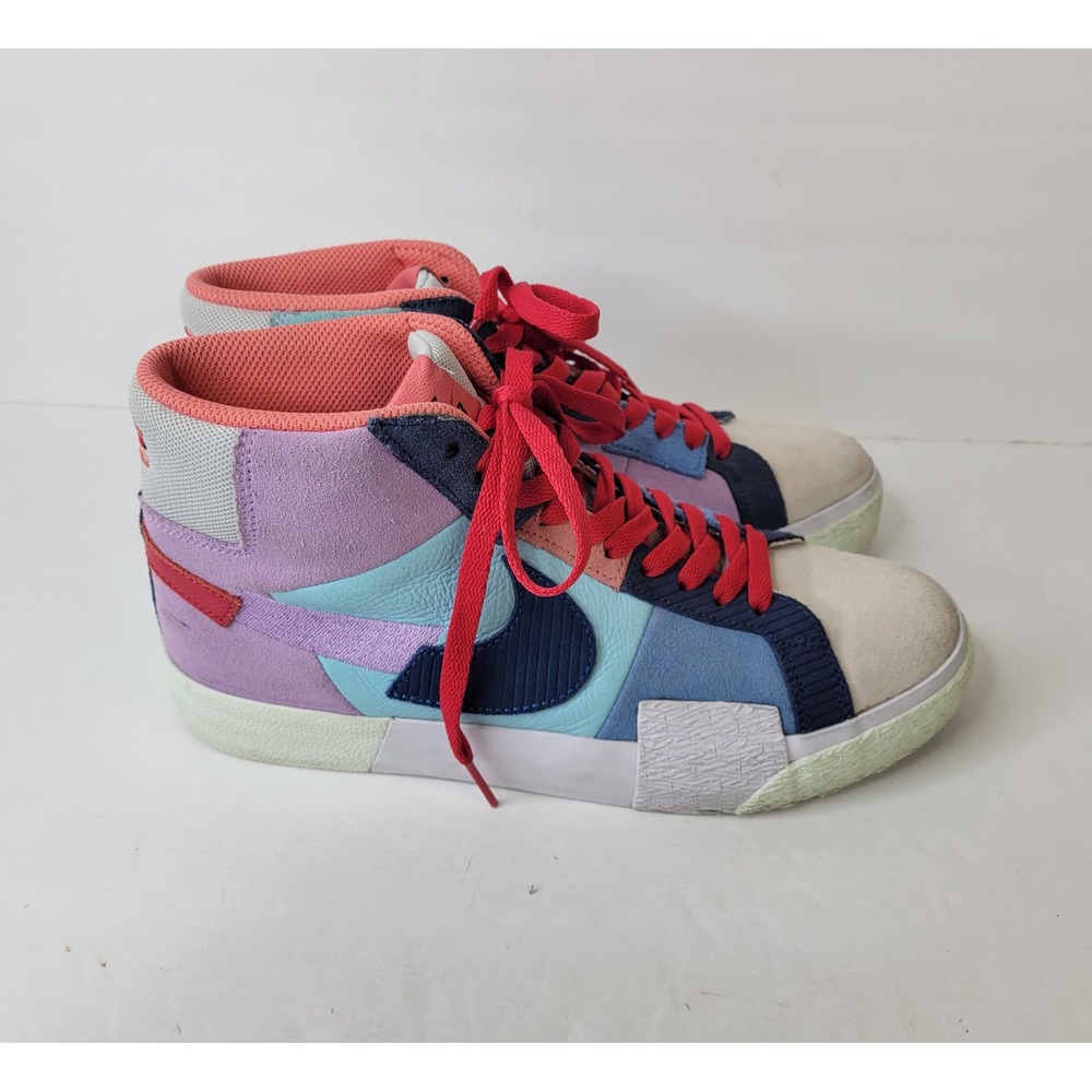 Nike SB Zoom Blazer Mid Premium Mosaic Lilac Multi Color DA8854-500 Mens 8